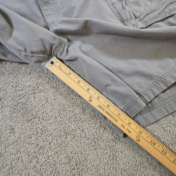 Cabelas Shorts Men‎ 46 Gray Cargo 7 Pocket Hiker 100% Cotton Duck Fabric 46x8 - Picture 8 of 11